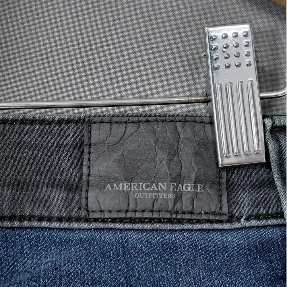 American Eagle Super X4 Colorblock Side Stripe Skinny Jeans Women Size 2